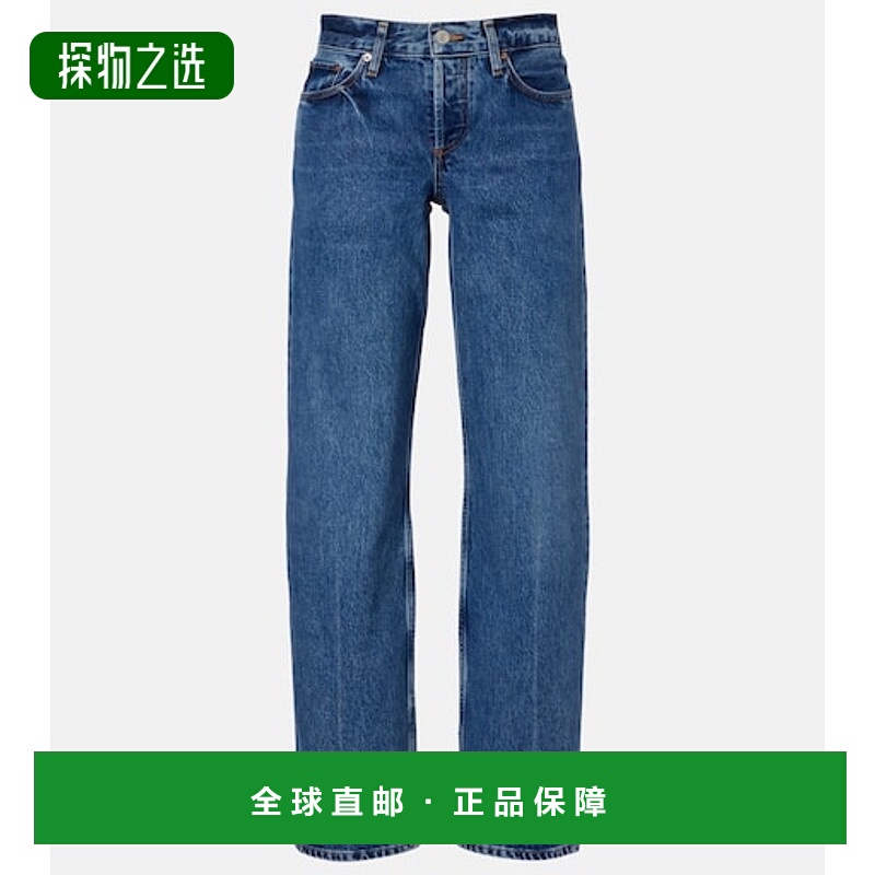 香港直邮AGOLDE 女士 低腰直筒牛仔裤 blue蓝色 舒适时尚