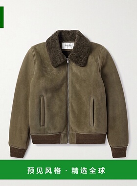 香港直邮1h可退 Saint Laurent 圣罗兰 男士 拉鍊飛行員夾克 8372