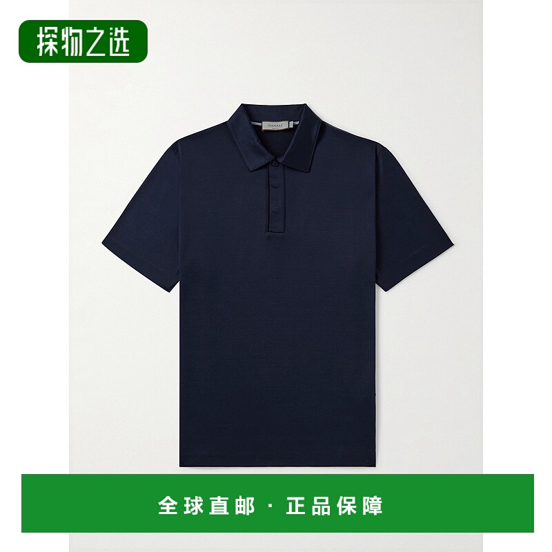 香港直邮Canali 康钠丽 男士 棉针织Polo衫 MJ00002T0861300