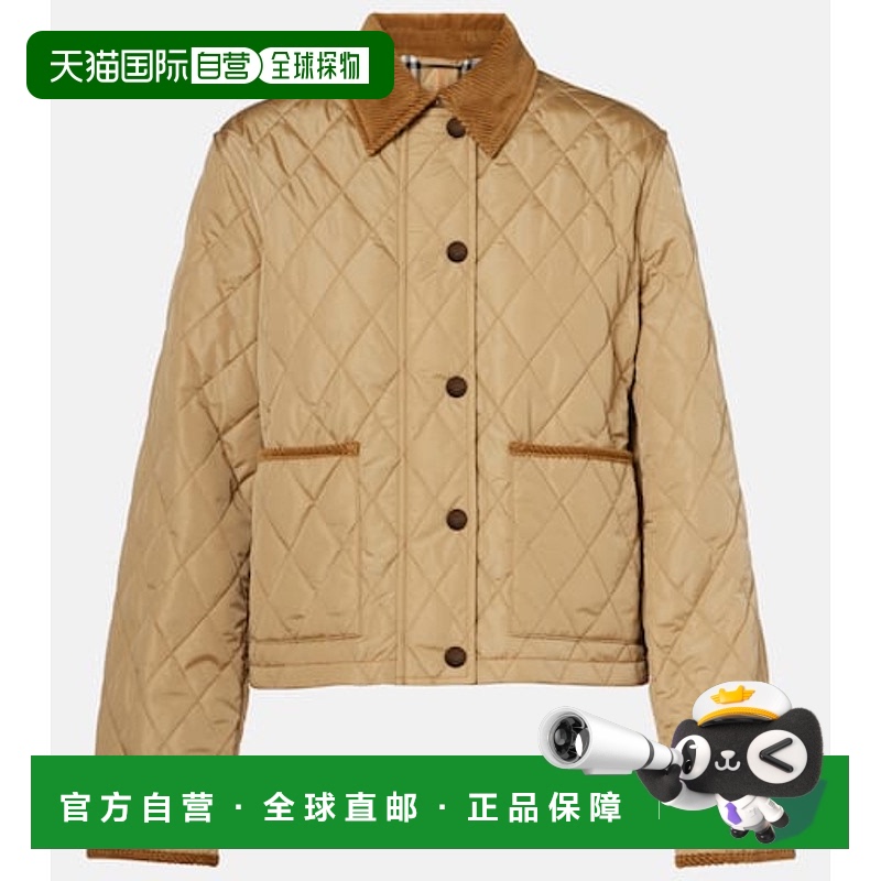 1h可退 香港直邮Burberry 巴宝莉 女士 Oldham 绗缝夹克