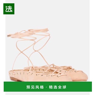 1h可退 香港直邮Chloe 蔻依 女士 Ghillies 绒面革平底鞋