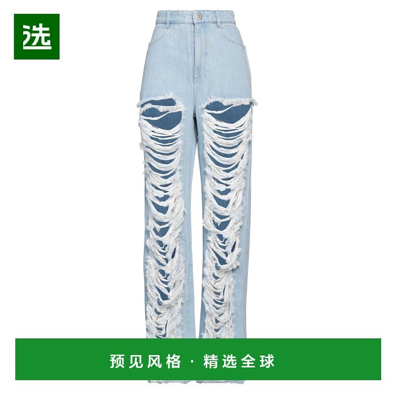 1h可退 香港直邮Dion Lee 女士 牛仔长裤 blue蓝色 舒适时尚,女装/女士精品,牛仔裤,淘宝优惠券,粉丝福利购,淘宝优惠卷