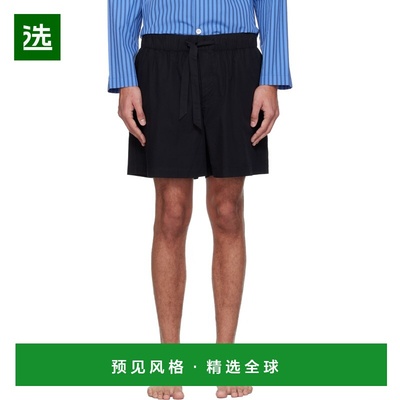 1h可退 香港直邮Tekla 男士 黑色睡裤 PPLSHORTS129 black黑色 舒