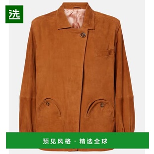 1h可退 香港直邮blazé milano 女士 Viva Cleo 绒面革短夹克