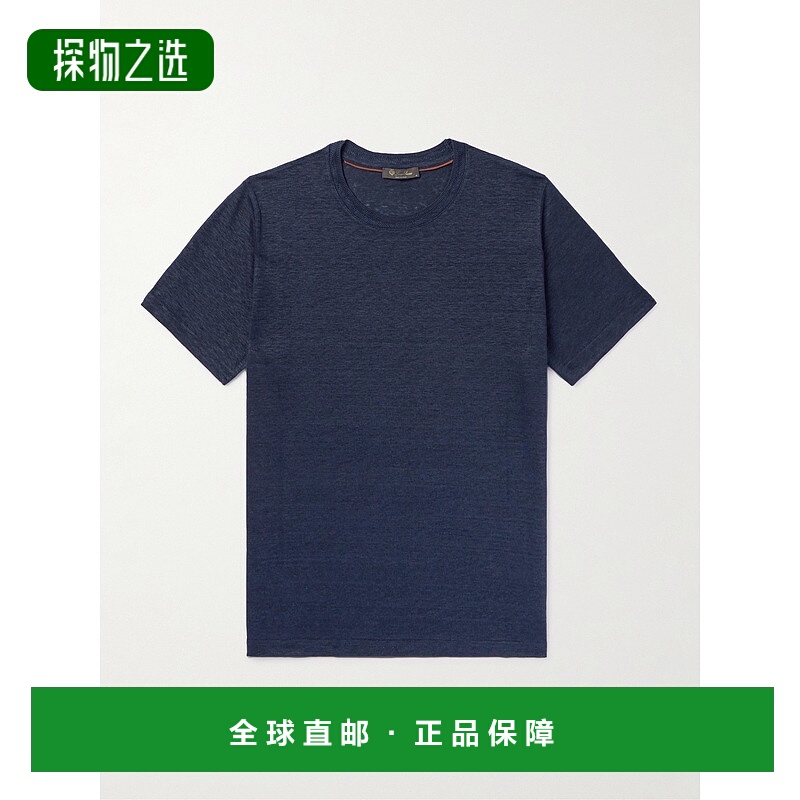 1h可退 香港直邮Loro Piana 诺悠翩雅 男士 圆领短袖T恤 FAL5748