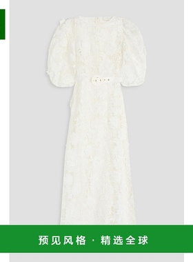 香港直邮ZIMMERMANN 女士 束带凸纹花边蕾丝中长连衣裙 9866DSS24