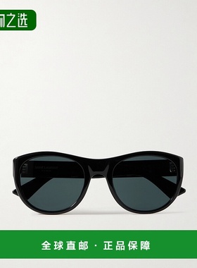 1h可退 香港直邮Saint Laurent 圣罗兰 女士 圆框醋纤太阳眼镜 SL