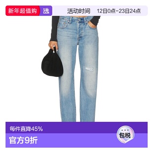 1h可退 香港直邮Levi'S 李维斯 女士 直筒牛仔褲 A1959 blue蓝色