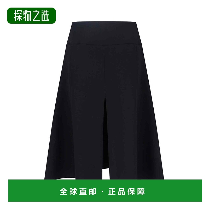 香港直邮Alaïa 女士 黑色弹力聚酯混纺半身裙 AA9J2371T582B