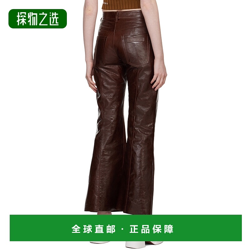 香港直邮Marni Flared 腰带环休闲裤 PAMX0491U0ULG153