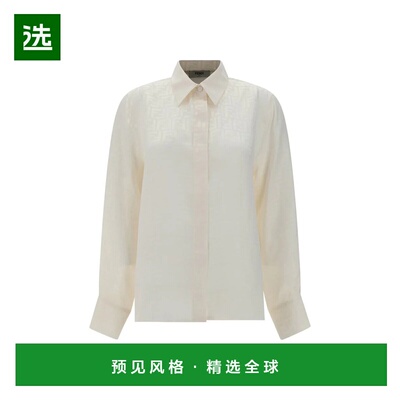 香港直邮FENDI 女士衬衫 FS8140AJ0ZF1M2A CO 白色 CAMICIA FF CR