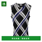 香港直邮Burberry 圆领格纹背心 80872911