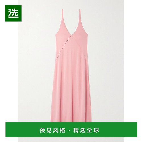 1h可退 香港直邮KHAITE 女士 Francine 弹力平纹布超长连衣裙 524