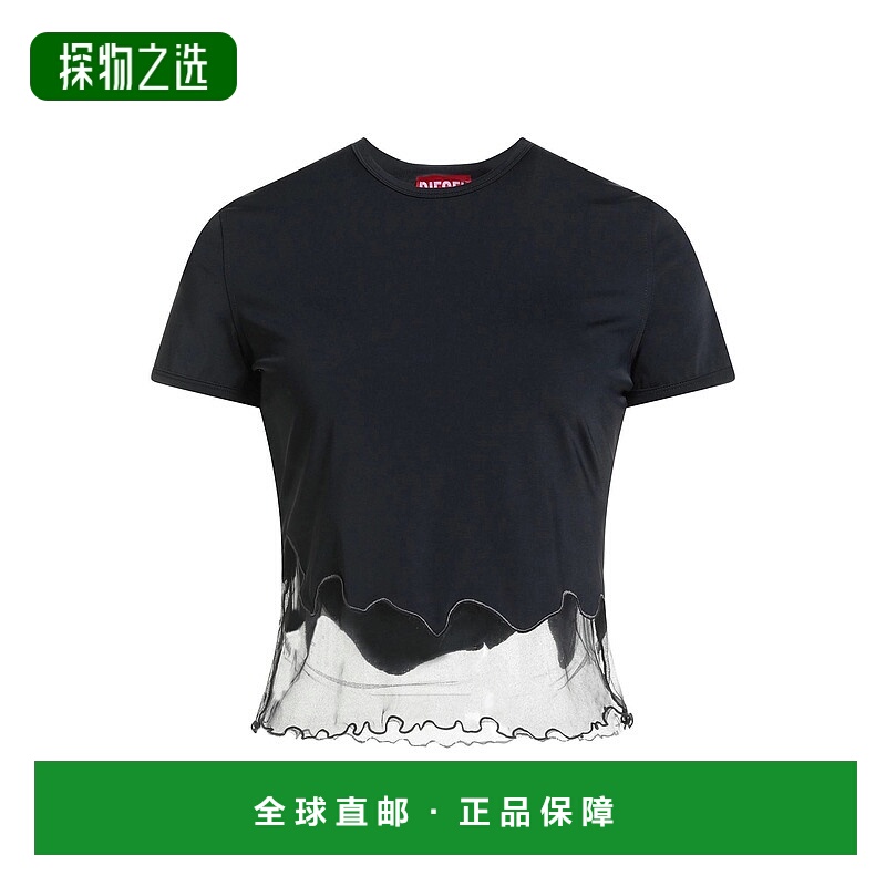 香港直邮Diesel 迪赛 女士 上衣 black黑色 舒适时尚