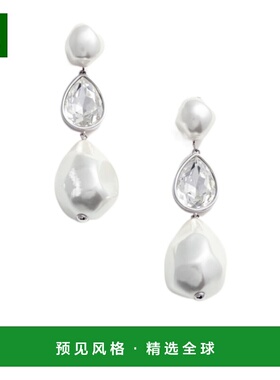 香港直邮SELF-PORTRAIT 女士耳饰 RS25612EP SS2025 白色 珍珠水