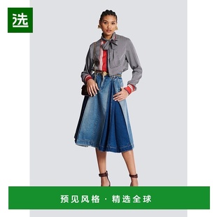 shirt print with bow BF1HU125XG 香港直邮Balmain collar Scarf