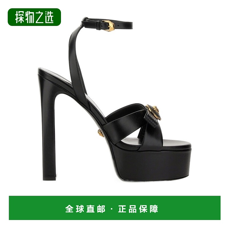 香港直邮Versace 粗跟高跟凉鞋 1017314DVT2P范思哲
