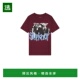 香港直邮Pleasures 男士 Compass 1h可退 T恤 P25SK014BURGUNDY