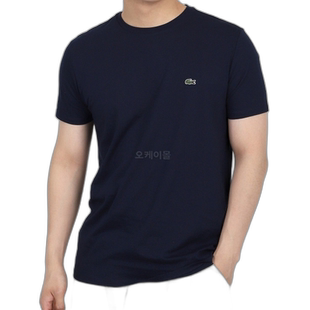 韩国直邮Lacoste TH6709-166 圆领比马棉平纹针织男士T恤