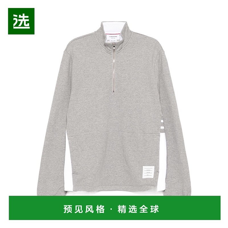 香港直邮Thom Browne 领口拉链卫衣 MJT503A03037