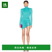 香港直邮AREA 女士 水晶串垂褶长袖 1h可退 迷你连衣裙 PF25AWDR01