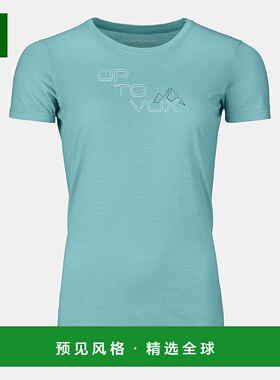 欧洲直邮ORTOVOX 185 TANGRAM女款美利奴标志短袖T恤