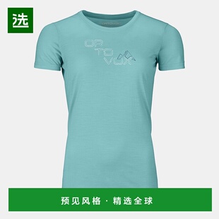 欧洲直邮ORTOVOX 185 TANGRAM女款美利奴标志短袖T恤