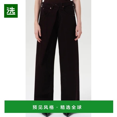 香港直邮AGOLDE 男士休闲裤 A2791832REFL AW2025 黑色 Vana wide