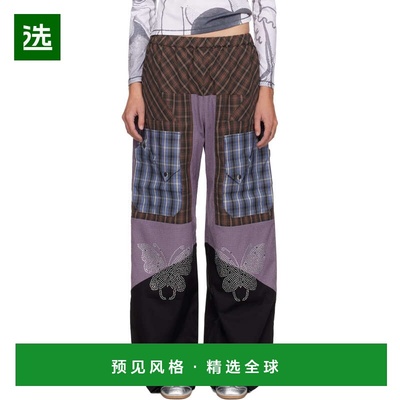 1h可退 香港直邮Chopova Lowena 女士 多色 Tartan Vega 长裤 405