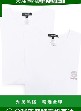 欧洲直邮VERSACE 男士T恤AU101971A10011A1001长袖范思哲