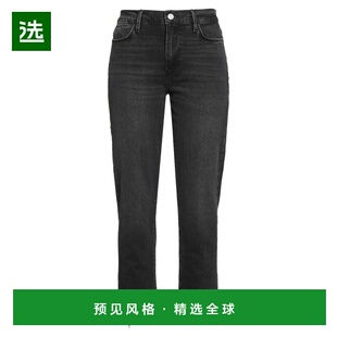 1h可退 香港直邮Frame Denim 女士 牛仔长裤 black黑色 舒适时尚