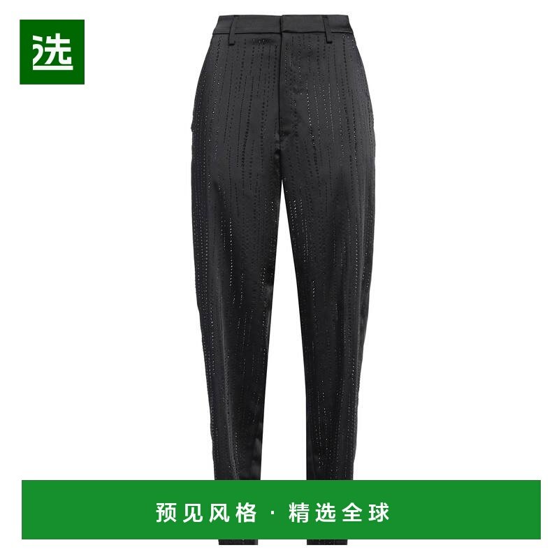 1h可退 香港直邮Dondup 女士 休闲长裤 black黑色 舒适时尚,女装/女士精品,休闲裤,淘宝优惠券,粉丝福利购,淘宝优惠卷