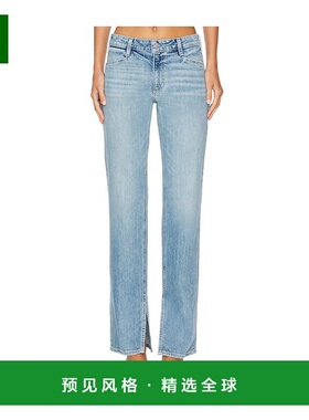 1h可退 香港直邮paige denim 女士 天蓝色阔腿牛仔裤 8780635B363