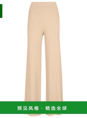 香港直邮Simkhai 女士 Colbie 罗纹针织阔腿裤休闲裤长裤 001397