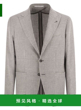 1h可退 香港直邮Tagliatore 男士 MONTECARLO 亚麻棉质夹克 1SMC2