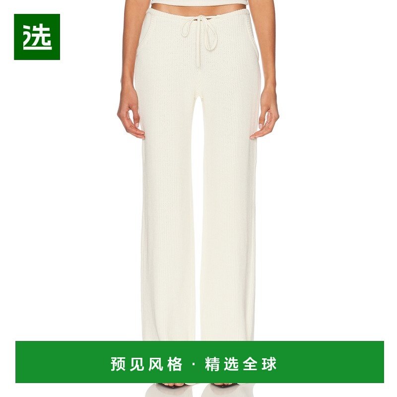 1h可退 香港直邮AYA MUSE 女士 针织抽绳裤子 AMSS25116 beige米,女装/女士精品,休闲裤,淘宝优惠券,粉丝福利购,淘宝优惠卷