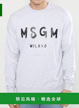 韩国直邮MSGM 2024春夏新款男士长袖圆领T恤 2000MM513 200003