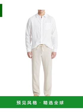 香港直邮VINCE 男士休闲裤 MS1562630189PRK SS2024 白色 抽绳休