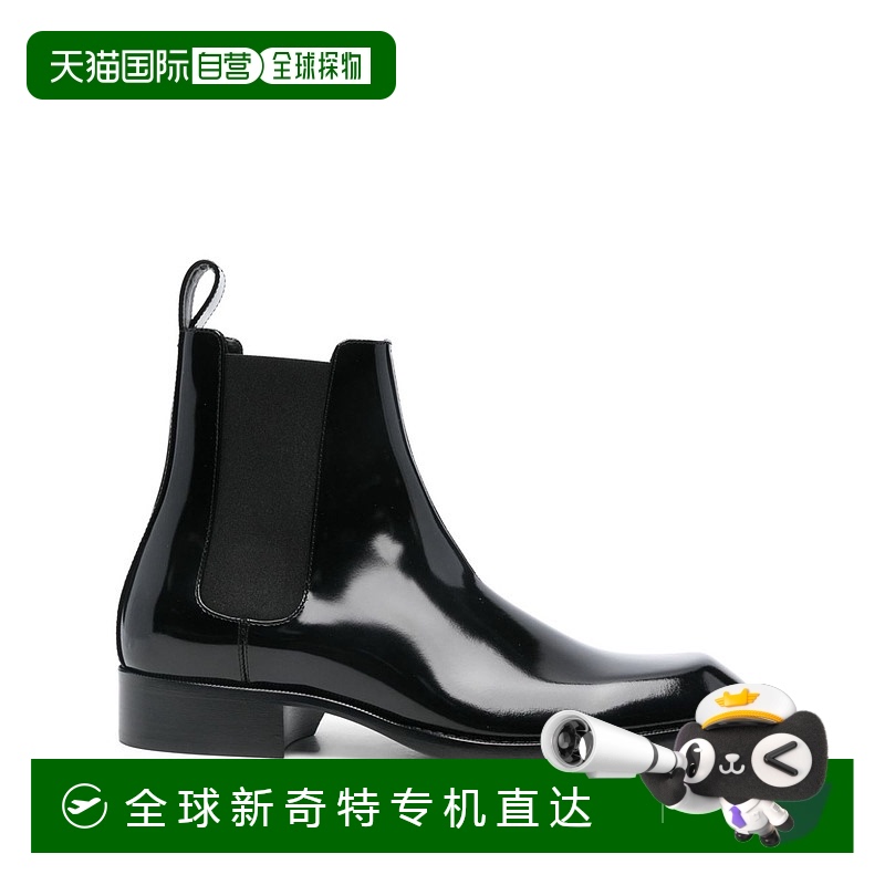1h可退 香港直邮Saint Laurent 圣罗兰 男士 VADIM光滑皮革切尔西