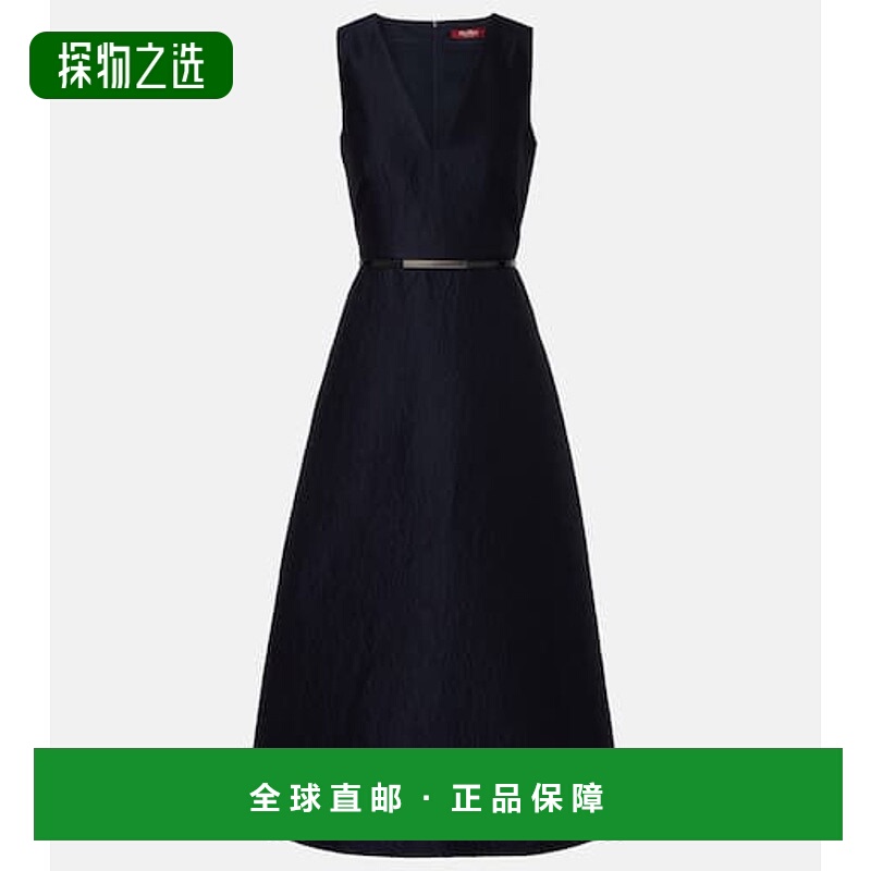 1h可退 香港直邮MaxMara 麦斯玛拉 女士 Lyon 棉质真丝混纺泡泡纱