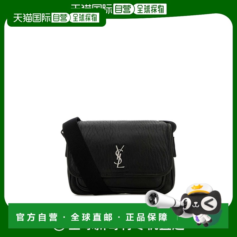 1h可退 欧洲直邮SAINT LAURENT 男士斜挎包776611AAC3O1000单肩包