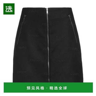 1h可退 香港直邮Iceberg 冰山 女士 迷你半身裙 black黑色 舒适时