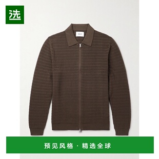 1h可退 香港直邮Nn07 男士 Gustav 洞洞针织有机棉拉链针织开衫 2