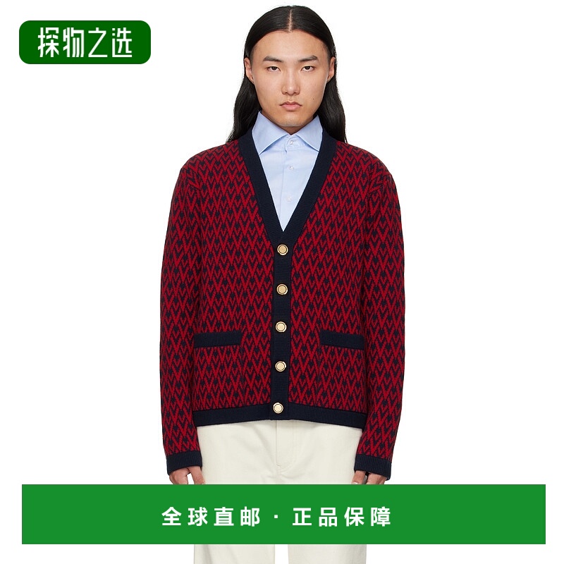 1h可退 香港直邮Valentino 华伦天奴 男士 红色 & 海军蓝 Toute L