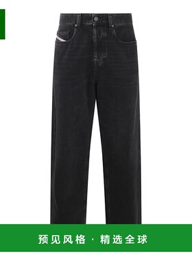 1h可退 香港直邮Diesel 迪赛 男士 2001 D-MACRO 黑色棉质牛仔裤