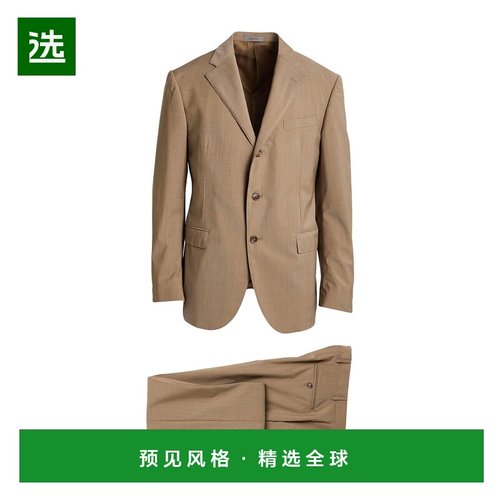 1h可退 香港直邮Corneliani 克莱利亚尼 男士 西服 brown棕色 舒
