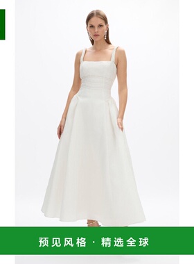 1h可退 香港直邮Rachel Gilbert 女士 Sophia 褶皱长款连衣裙