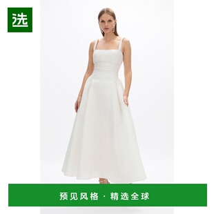 1h可退 香港直邮Rachel Gilbert 女士 Sophia 褶皱长款连衣裙