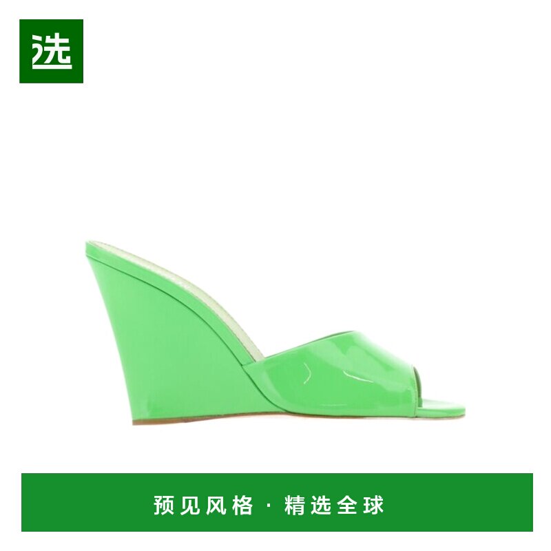 香港直邮PARIS TEXAS 女士凉鞋 SS2025 PX809XVN01KIWI绿色坡跟
