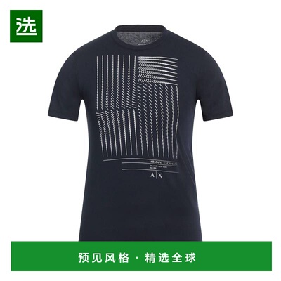 1h可退 香港直邮Armani Exchange 男士 T恤 blue蓝色 舒适时尚